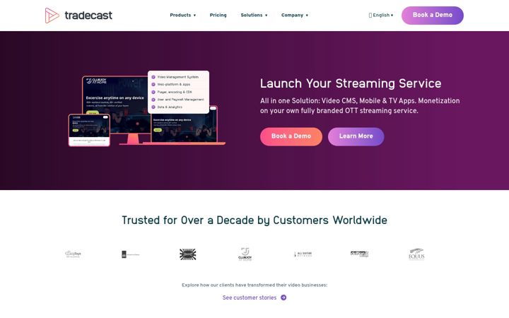 Screenshot of tradecast.eu