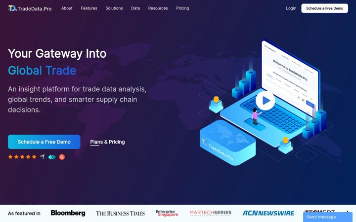 Screenshot of tradedata.pro