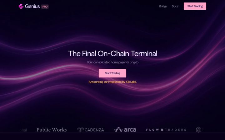 Screenshot of tradegenius.com