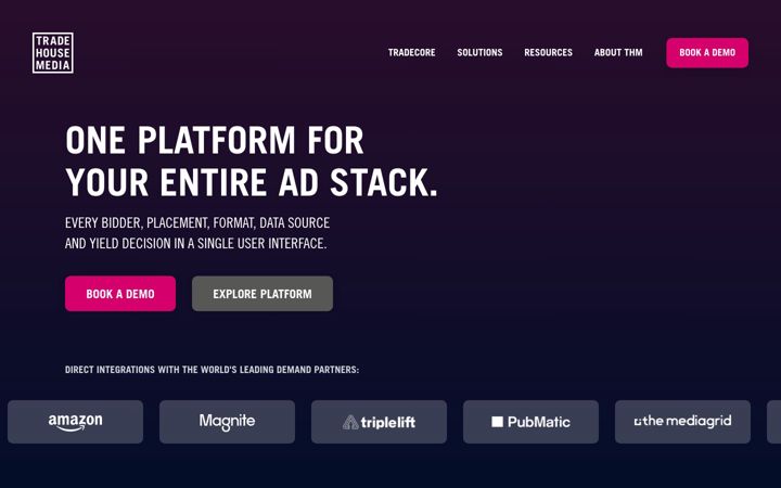 Screenshot of tradehouse.media
