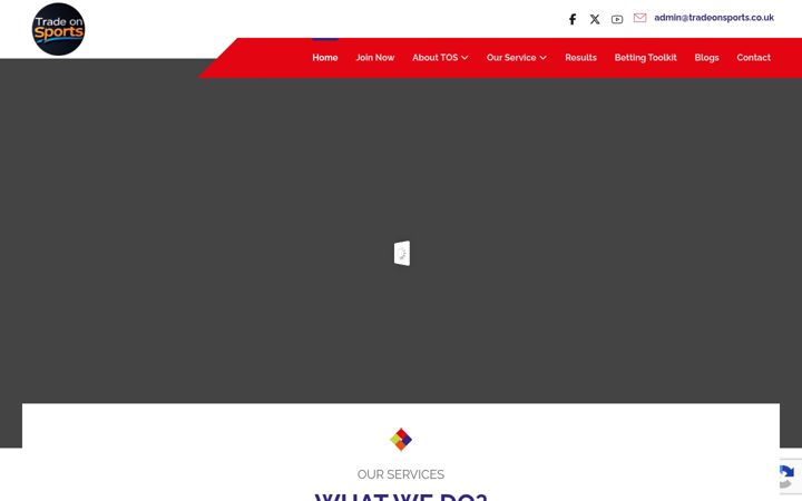 Screenshot of tradeonsports.co.uk