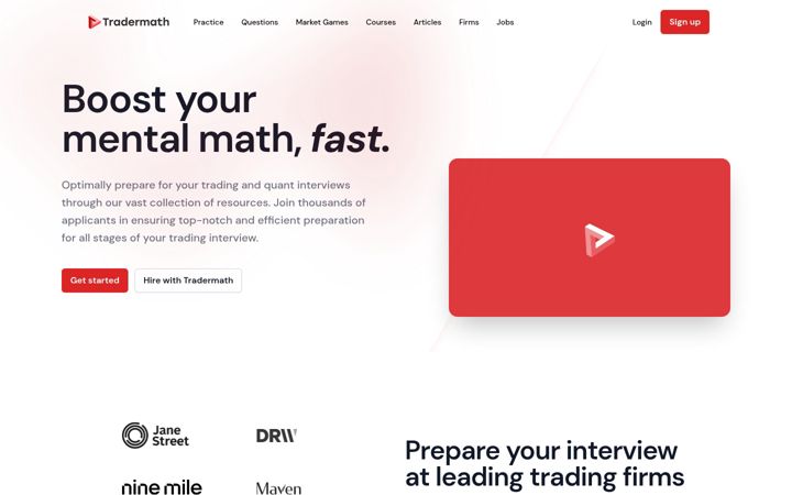 Screenshot ta' tradermath.org