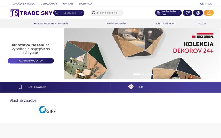 Screenshot of tradesky.sk