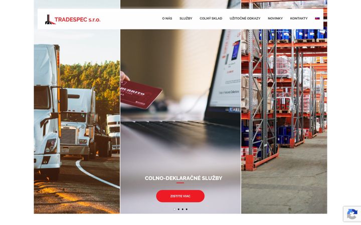Screenshot του tradespec.sk