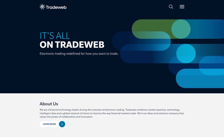 Screenshot of tradeweb.com