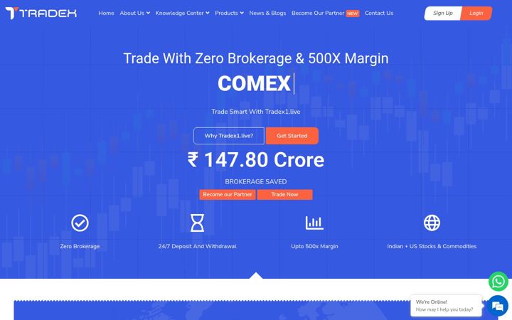 Screenshot of tradex1.live