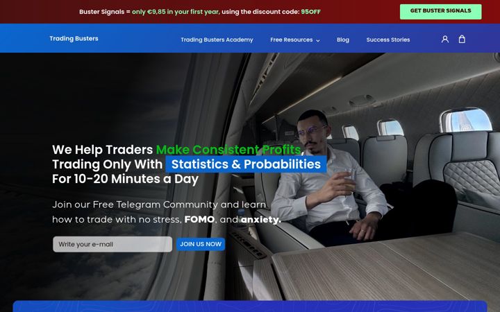 Ekrānuzņēmums no tradingbusters.com