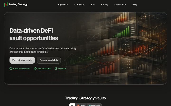 Screenshot of tradingstrategy.ai