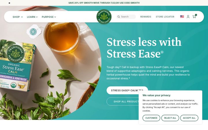 Screenshot of traditionalmedicinals.com