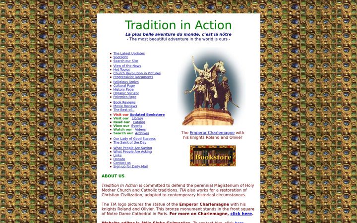 Screenshot of traditioninaction.org