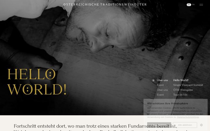 Snímek obrazovky traditionsweingueter.at