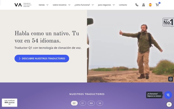 Képernyőkép: traductor-de-voz.es