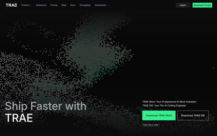 Screenshot van trae.ai