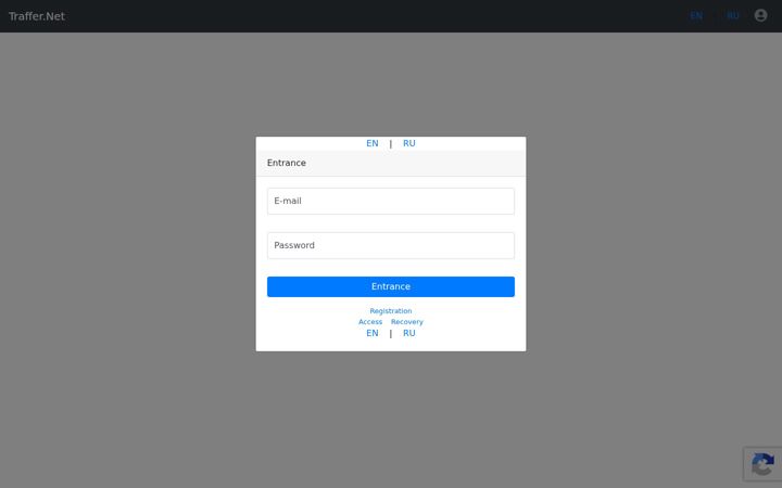 Screenshot of traffer.net