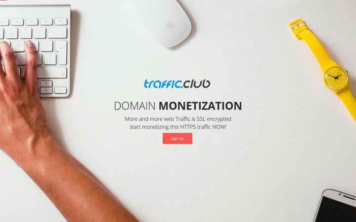 Screenshot of trafficclub.com