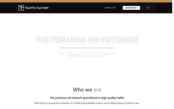 Screenshot of trafficfactory.com