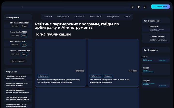 Screenshot of traffnews.com