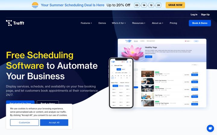Screenshot of trafft.com