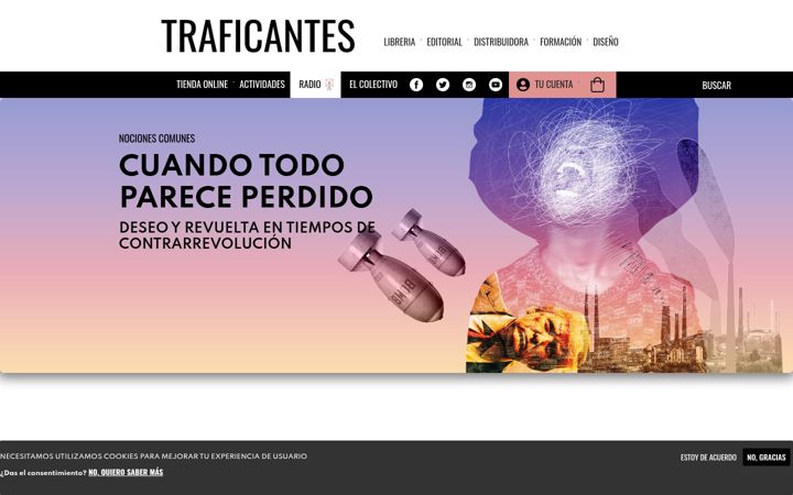 Screenshot of traficantes.net