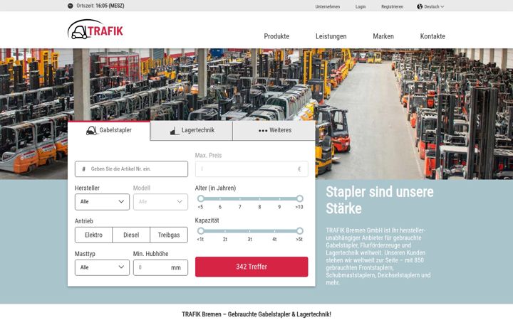 Screenshot di trafik.com
