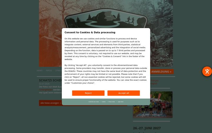 Screenshot of trailfest.de