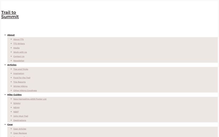 Screenshot of trailtosummit.com
