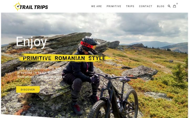 Screenshot of trailtripsromania.com