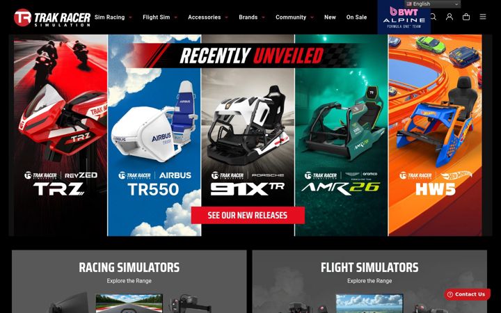 Screenshot of trakracer.com