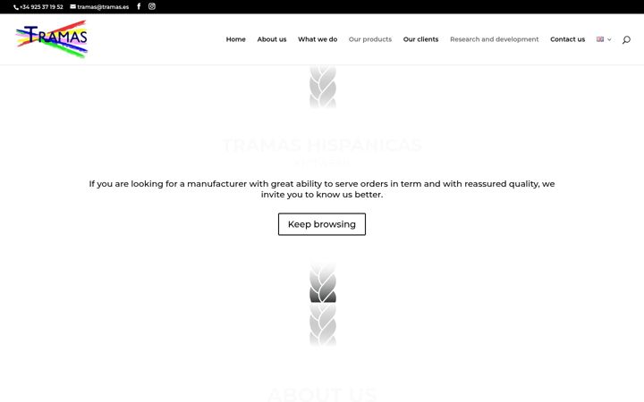 Screenshot of tramas.es