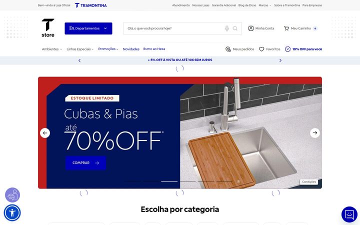 Screenshot of tramontina.com.br