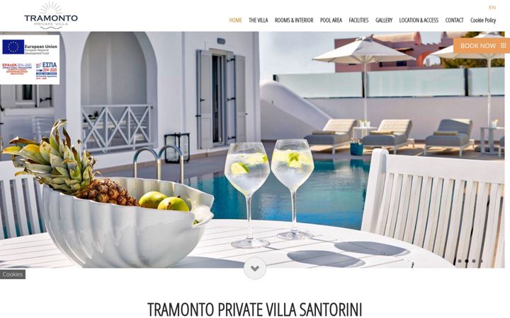 Skärmbild av tramontoprivatevilla.com