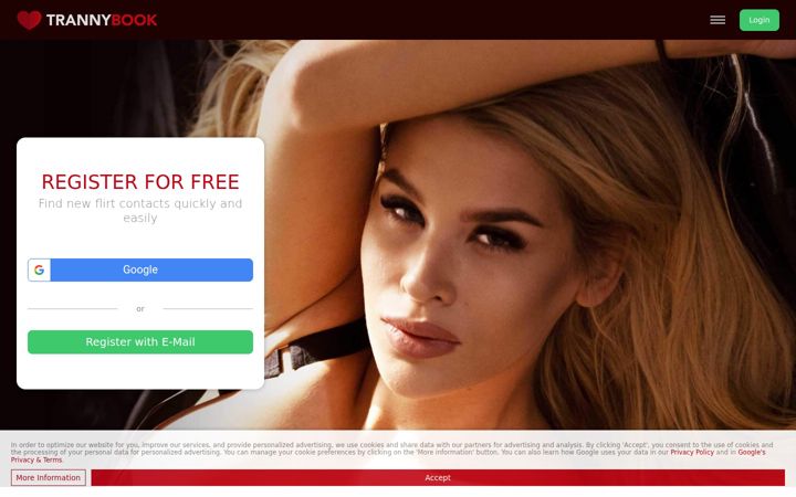 Screenshot of trannybook.com
