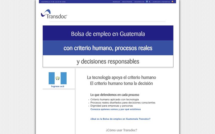 Екранна снимка на transdoc.com