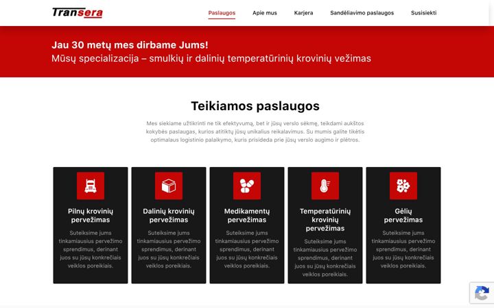 Képernyőkép: transera.lt