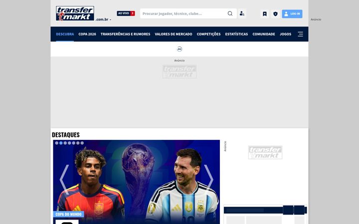 Zrzut ekranu transfermarkt.com.br