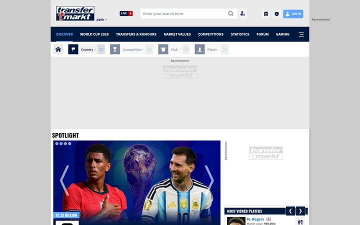 Ekrano kopija transfermarkt.com
