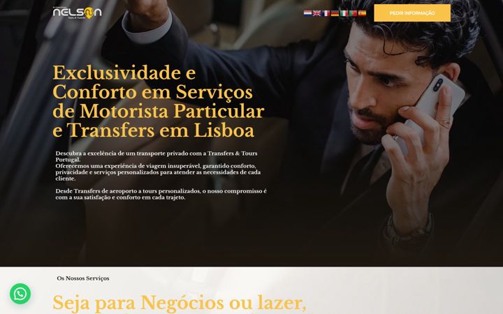Екранна снимка на transferstoursportugal.com