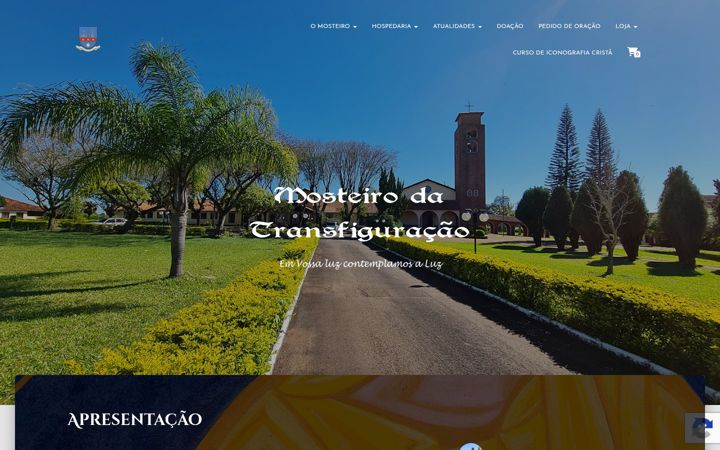 Screenshot of transfiguracao.com.br