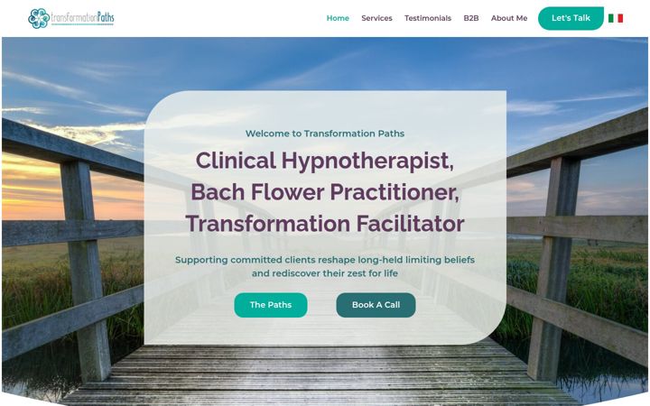 Screenshot ta' transformationpaths.com