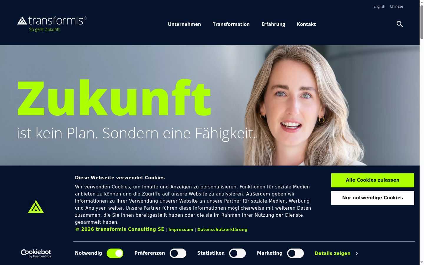 Screenshot tal-banner tal-kunsens muri qabel kwalunkwe interazzjoni
