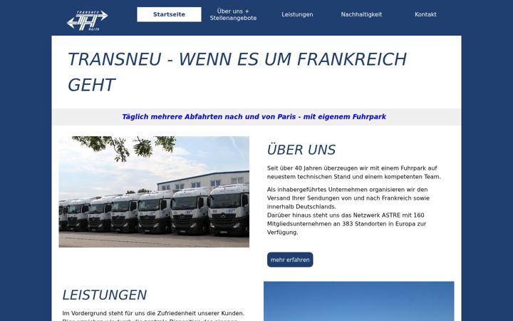 Képernyőkép: transneu.de