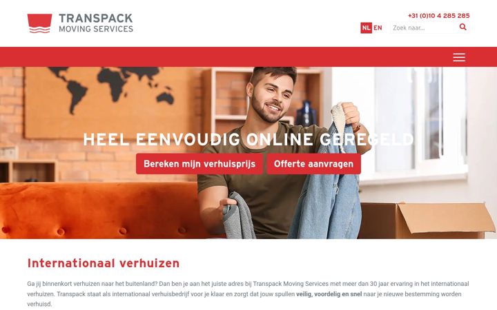 Képernyőkép: transpack.nl