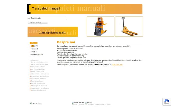 Posnetek zaslona transpaletimanuali.ro