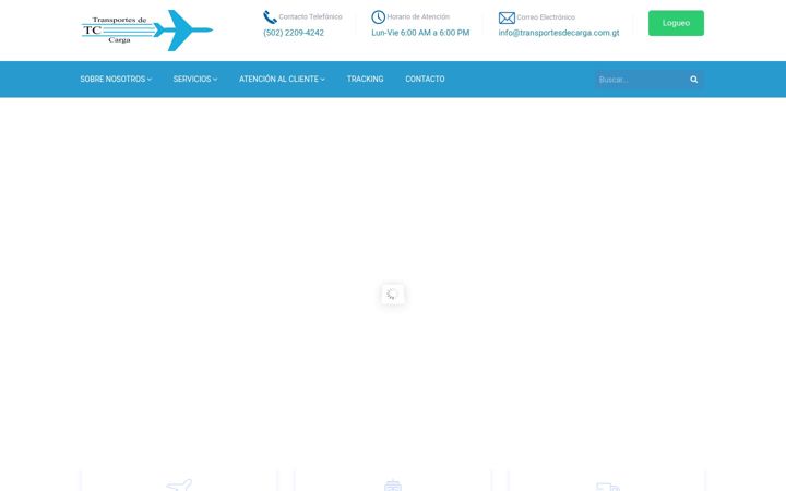 Screenshot of transportesdecarga.com.gt