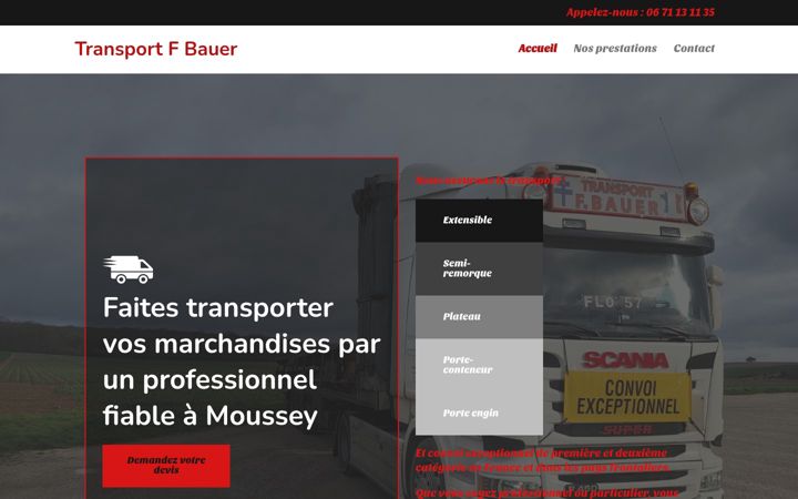 Screenshot ta' transportfbauer.fr