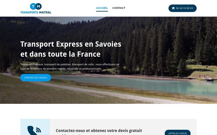 Screenshot von transports-maitral.fr