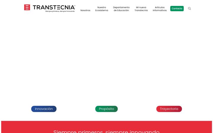 Screenshot of transtecnia.cl