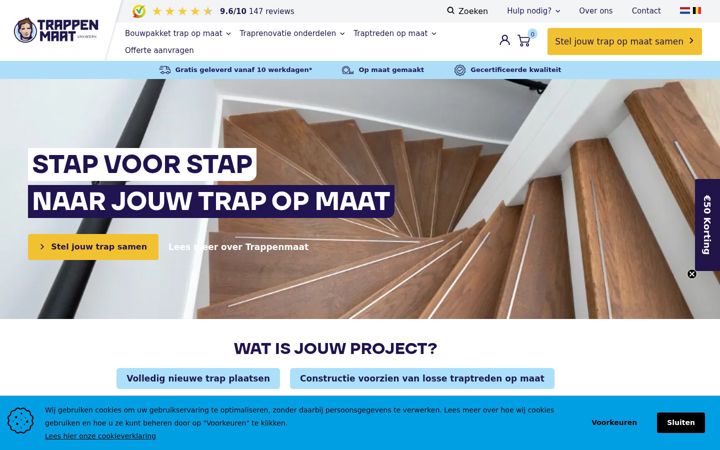 Screenshot ta' trappenmaat.be