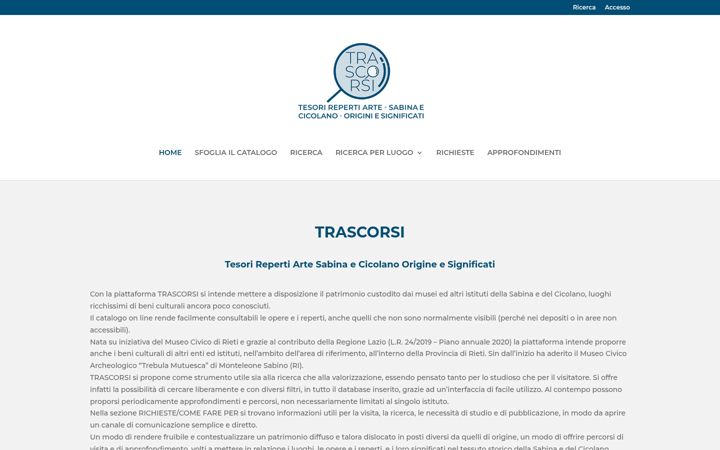 Skjámynd af trascorsi.it
