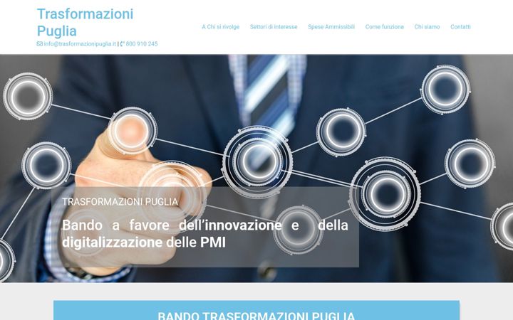 Screenshot of trasformazionipuglia.it
